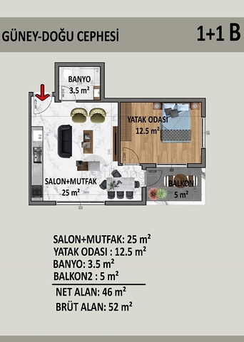 شقق للبيع في مركز الانيا -مجمع قيد الانشاء في مركز الانيا 