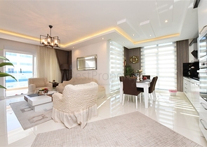 ضمن مجمع فاخر - شقة غرفتين وصالة مفروشة - في توسمور / الانيا 