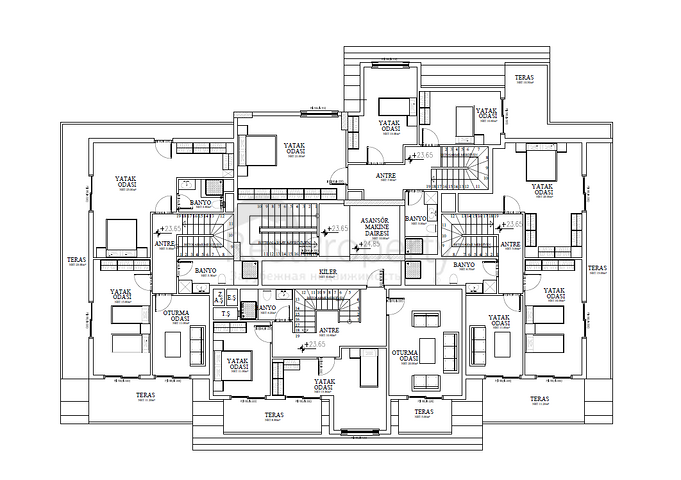 شقق للبيع بالاقساط - ضمن مجمع قيد الانشاء في ديمرتاش / الانيا 
