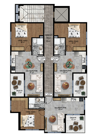 قريبة من البحر - شقق بالاقساط ضمن مجمع قيد الانشاء في كارجيجاك / الانيا 