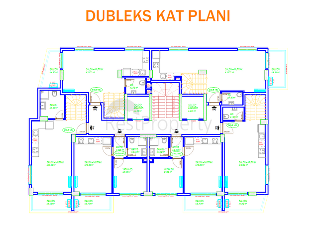 شقق للبيع في الانيا - مجمع قيد الانشاء في محمودلار / الانيا 