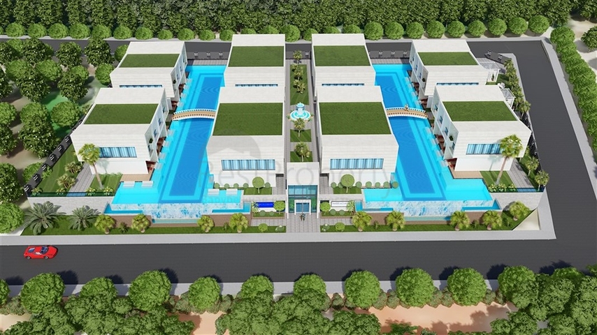 شقق فاخرة للبيع - مجمع قيد الانشاء في منطقة كوناكليه / الانيا 