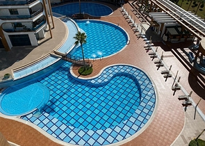 مجمع ازورا بارك - شقة غرفة وصالة مفروشة - في محمودلار / الانيا 