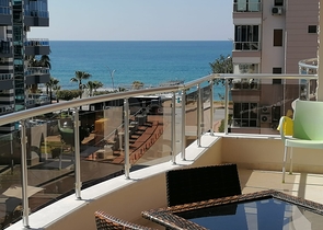 اطلالة بحر -شقة غرفة وصالة مفروشة - في اوبا / الانيا 