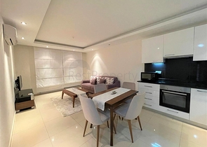 مجمع فاخر - شقة غرفة وصالة مفروشة - في جيكجلي / الانيا 