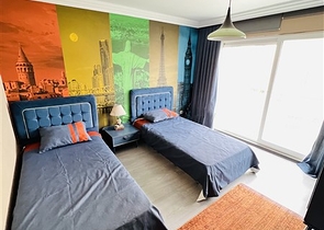 شقة غرفتين وصالة مفروشة - ضمن مجمع سكني في محمودلار / الانيا 