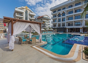 مجمع فاخر - شقة غرفة وصالة - في اوبا / الانيا 