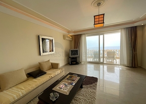 اطلالة بحر - شقة غرفتين وصالة - مفروشة - في محمودلار / الانيا 