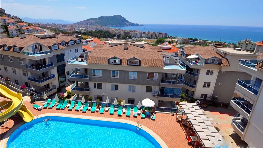 اطلالة على البحر في مركز الانيا - دوبلكس غرفتين وصالة مفروشة - في مركز الانيا 