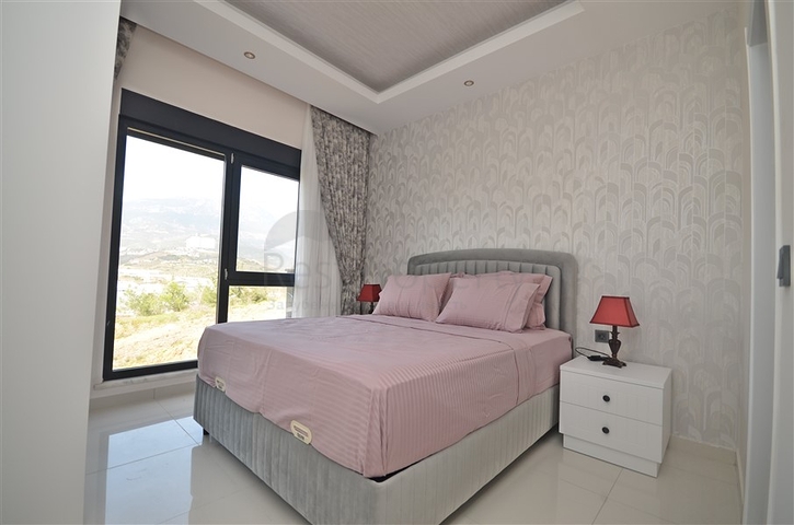 اطلالة بحر - شقة مفروشة 2 غرفة وصالة -مجمع سكني حديث - في كارجيجاك / الانيا 