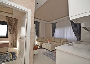 اطلالة بحر - شقة مفروشة 2 غرفة وصالة -مجمع سكني حديث - في كارجيجاك / الانيا 