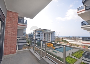 اطلالة بحر - شقة مفروشة 2 غرفة وصالة -مجمع سكني حديث - في كارجيجاك / الانيا 