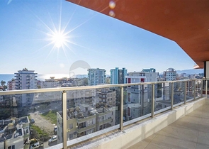 اطلالة بحر - مطبخ منفصل -شقة غرفتين وصالة -ضمن مجمع حديث - في محمودلار / الانيا 