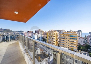 اطلالة بحر - مطبخ منفصل -شقة غرفتين وصالة -ضمن مجمع حديث - في محمودلار / الانيا 