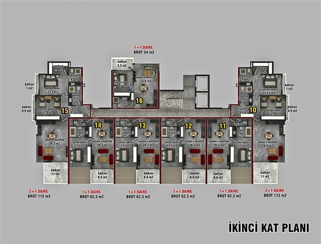 اطلالة بحر - مجمع فاخر - شقق بالاقساط حتى تاريخ التسليم - كاستل / الانيا 