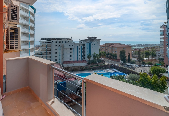 اطلالة بحر - شقة غرفتين وصالة - في مركز الانيا 