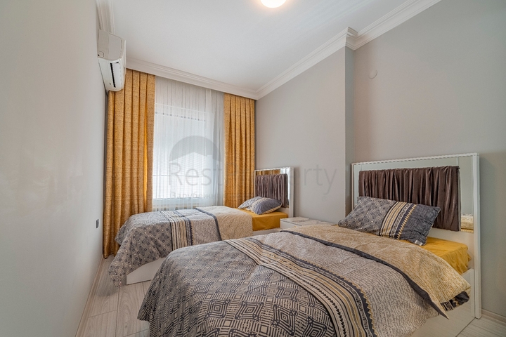 اطلالة بحر - شقة غرفتين وصالة - في مركز الانيا 