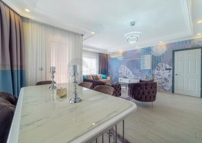 اطلالة بحر - شقة غرفتين وصالة - في مركز الانيا 