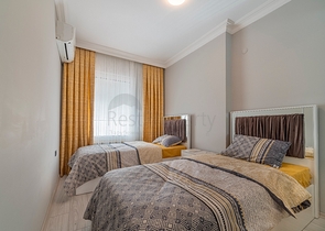 اطلالة بحر - شقة غرفتين وصالة - في مركز الانيا 