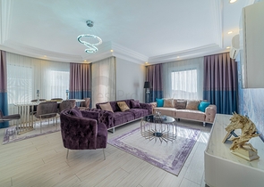 اطلالة بحر - شقة غرفتين وصالة - في مركز الانيا 