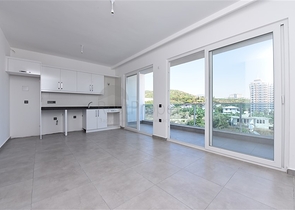 اطلالة بحر - دوبلكس 2 غرفة وصالة - مجمع سكني حديث -  محمودلار / الانيا 