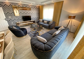 اطلالة مفتوحة - اثاث جديد - شقة غرفتين وصالة - في محمودلار / الانيا 