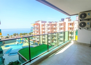 اطلالة مباشرة على البحر - شقة غرفتين وصالة مفروشة - في محمودلار / الانيا 