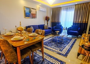 اطلالة مباشرة على البحر - شقة غرفتين وصالة مفروشة - في محمودلار / الانيا 