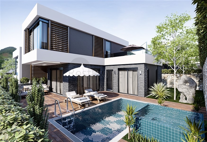 فلل للبيع بالاقساط - تصميم 3 غرف وصالة - في افسلار / الانيا 