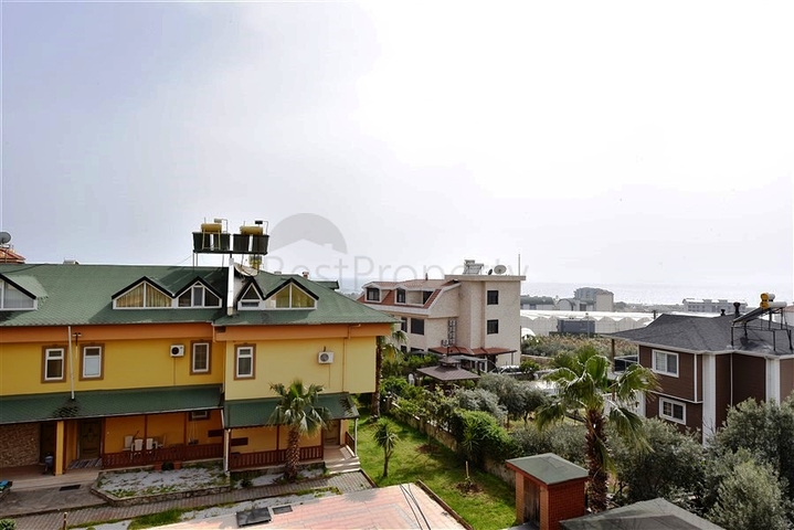 اطلالة بحر - فيلا 4 غرف وصالة مفروشة - ضمن مجمع - في ديمرتاش / الانيا 