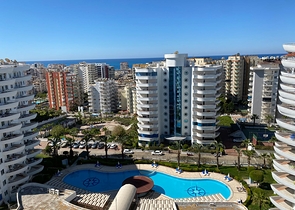 اطلالة بحر - مجمع يضم كافة الخدمات - شقة غرفتين وصالة - محمودلار / الانيا 