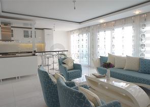 اطلالة بحر - دوبلكس غرفتين وصالة ضمن مجمع سكني في كاستل / الانيا 