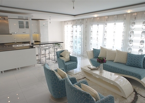 اطلالة بحر - دوبلكس غرفتين وصالة ضمن مجمع سكني في كاستل / الانيا 