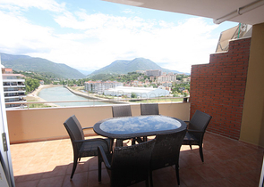 اطلالة بحر ونهر - دوبلكس مع تراس واسع - ضمن مجمع سكني في توسمور / الانيا 