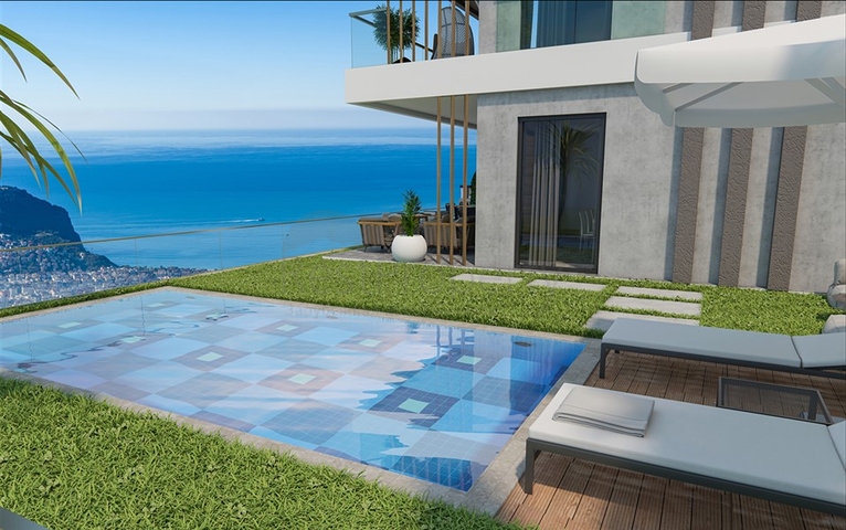 اطلالة بحر وقلعة - فلل فاخرة في مركز الانيا 