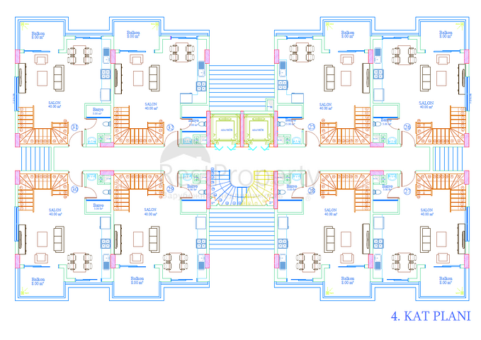 قريبة من البحر - شقق بالاقساط ضمن مجمع سكني قيد الانشاء - في اكورجلار / الانيا 
