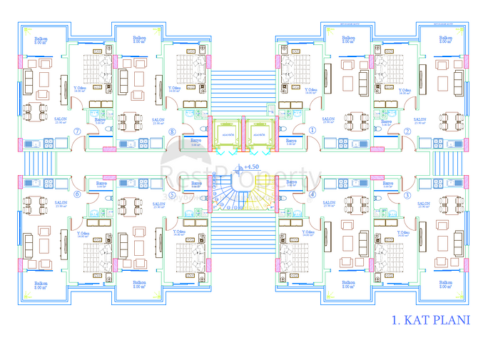 قريبة من البحر - شقق بالاقساط ضمن مجمع سكني قيد الانشاء - في اكورجلار / الانيا 