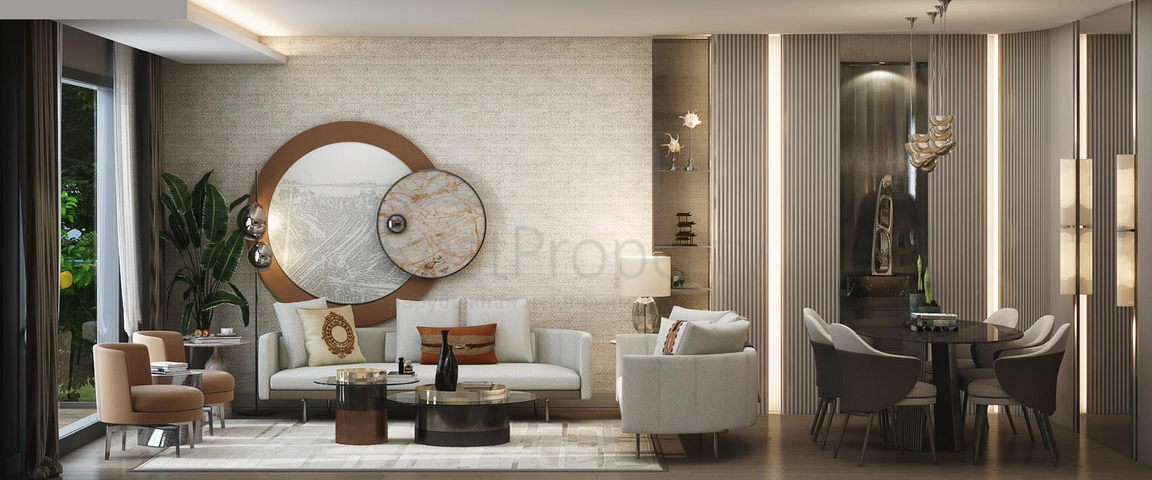 مشروع يتضمن تراسات خاصة مع حديقة