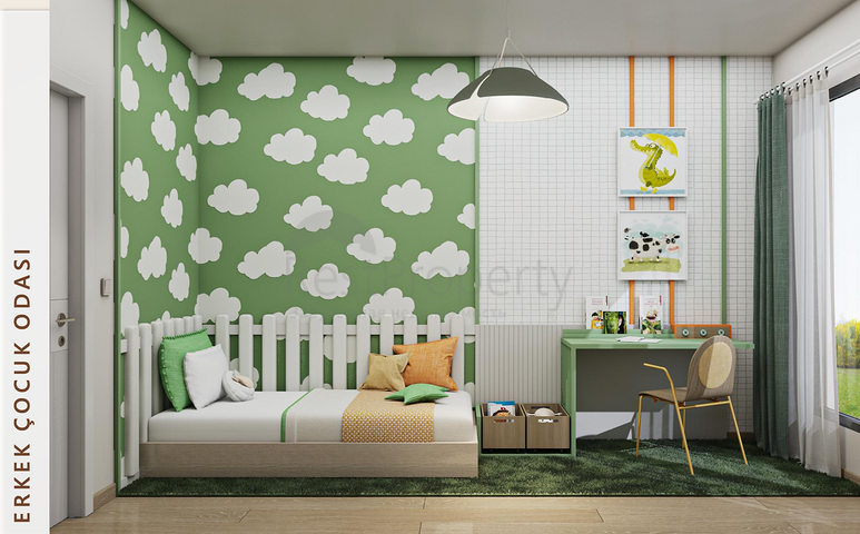 مشروع يتضمن تراسات خاصة مع حديقة