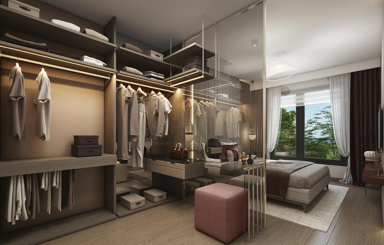 مشروع يتضمن تراسات خاصة مع حديقة