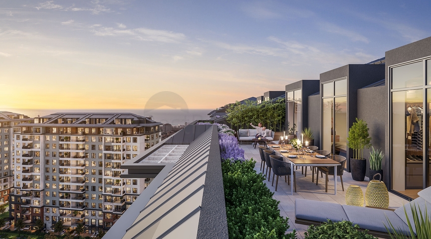 مشروع يتضمن تراسات خاصة مع حديقة