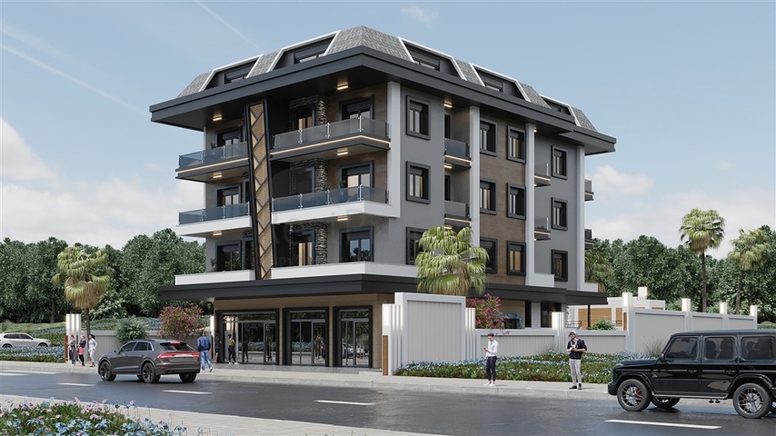 شقق للبيع بالاقساط - ضمن مجمع فاخر قيد الانشاء في كاستل /  الانيا 