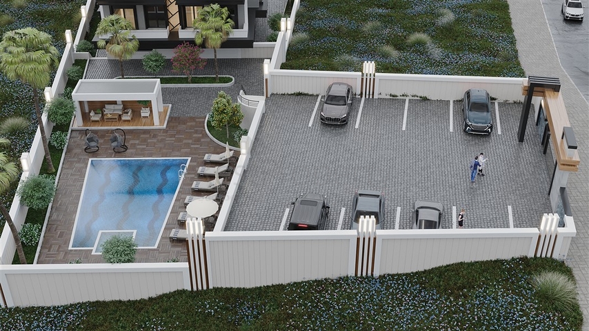 شقق للبيع بالاقساط - ضمن مجمع فاخر قيد الانشاء في كاستل /  الانيا 