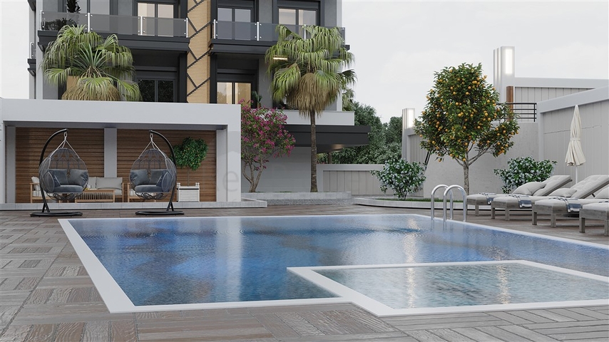 شقق للبيع بالاقساط - ضمن مجمع فاخر قيد الانشاء في كاستل /  الانيا 