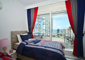 اطلالة بحر - شقة غرفتين وصالة مفروشة -في محمودلار / الانيا 