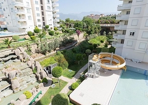 شقة غرفتين وصالة - ضمن مجمع سكني - في منطقة توسمور / الانيا 