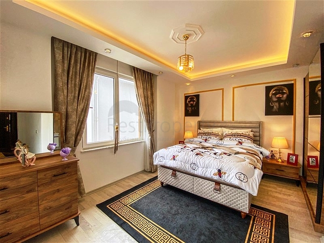 تراس مميز - شقة 3 غرف وصالة مفروشة - في توسمور / الانيا 