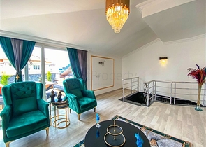 تراس مميز - شقة 3 غرف وصالة مفروشة - في توسمور / الانيا 