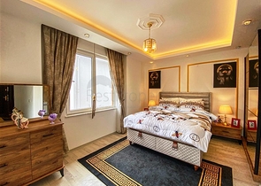 تراس مميز - شقة 3 غرف وصالة مفروشة - في توسمور / الانيا 