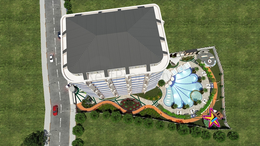 في مركز الانيا - وضمن مجمع فاخر - شقة غرفة وصالة - الانيا 